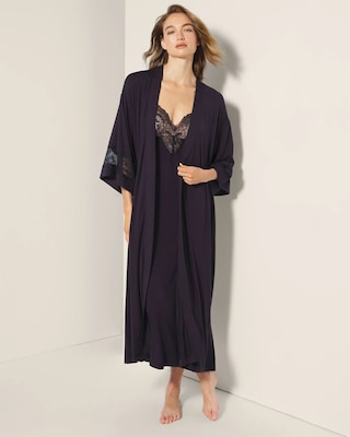 Sequin Lace Long Robe