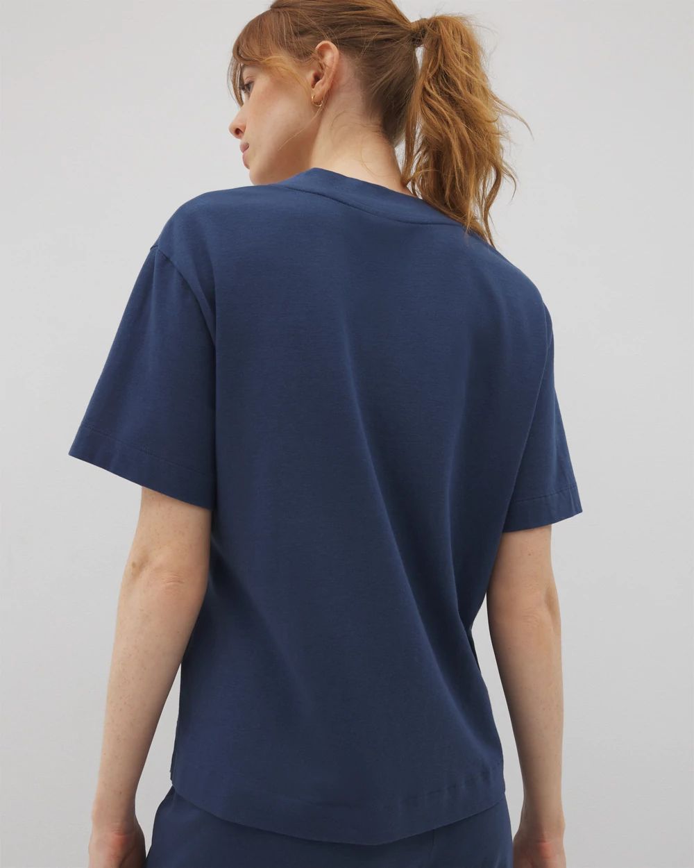 Most Loved Cotton Button-Front Pajama Tee