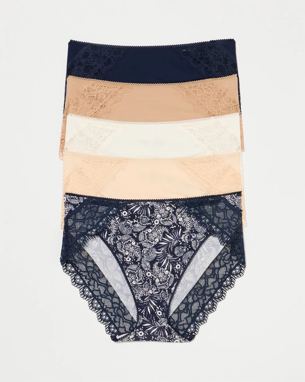 Lace High-Leg 5 Pack