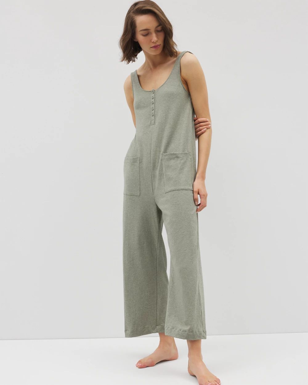 Most Loved Cotton Henley Jumpsuit