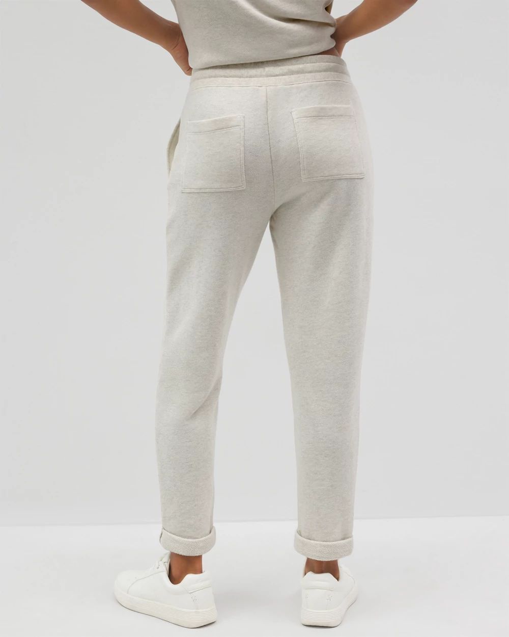 Cotton Terry Cropped Pants