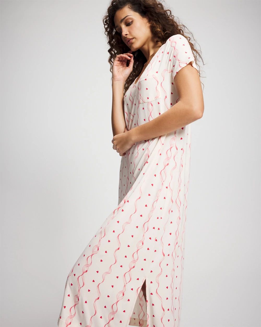 Cool Nights Short Sleeve Long Sleepshirt