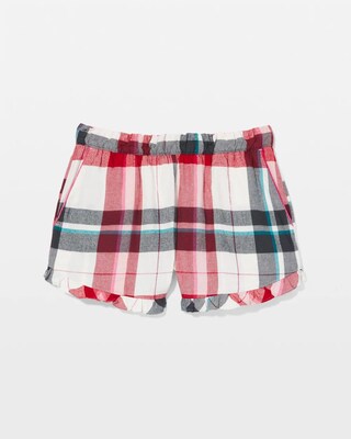 Super Soft Ruffle Pajama Short click to view larger image.