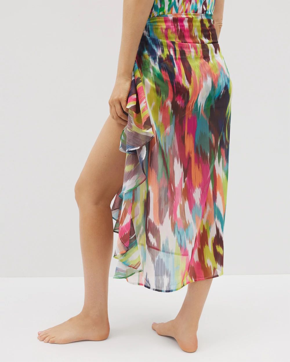 Keep It Moving Chiffon Ruffle Sarong