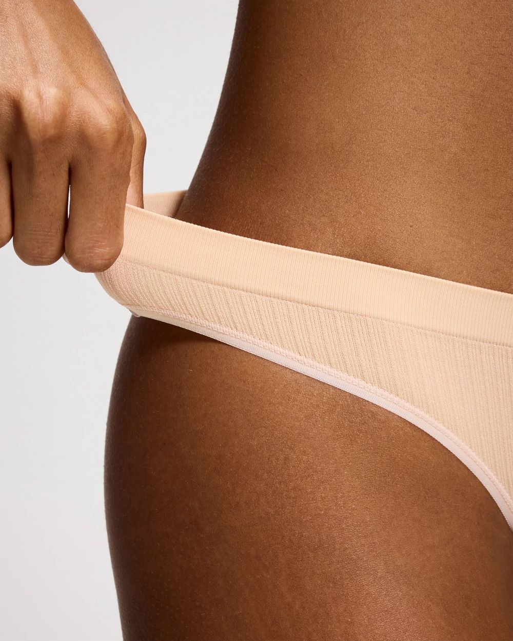 Seamless Rib Thong Panty