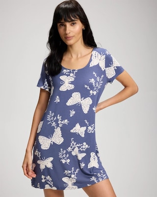 Short Sleeve Scoop Neck Sleepshirt