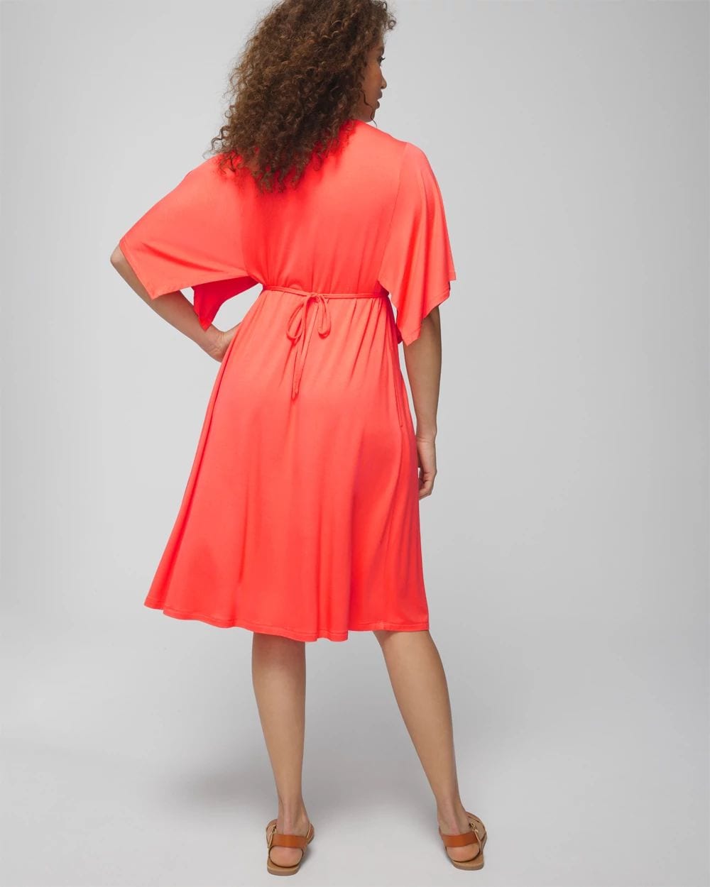 Soft Jersey Flutter Sleeve Short Bra Dress