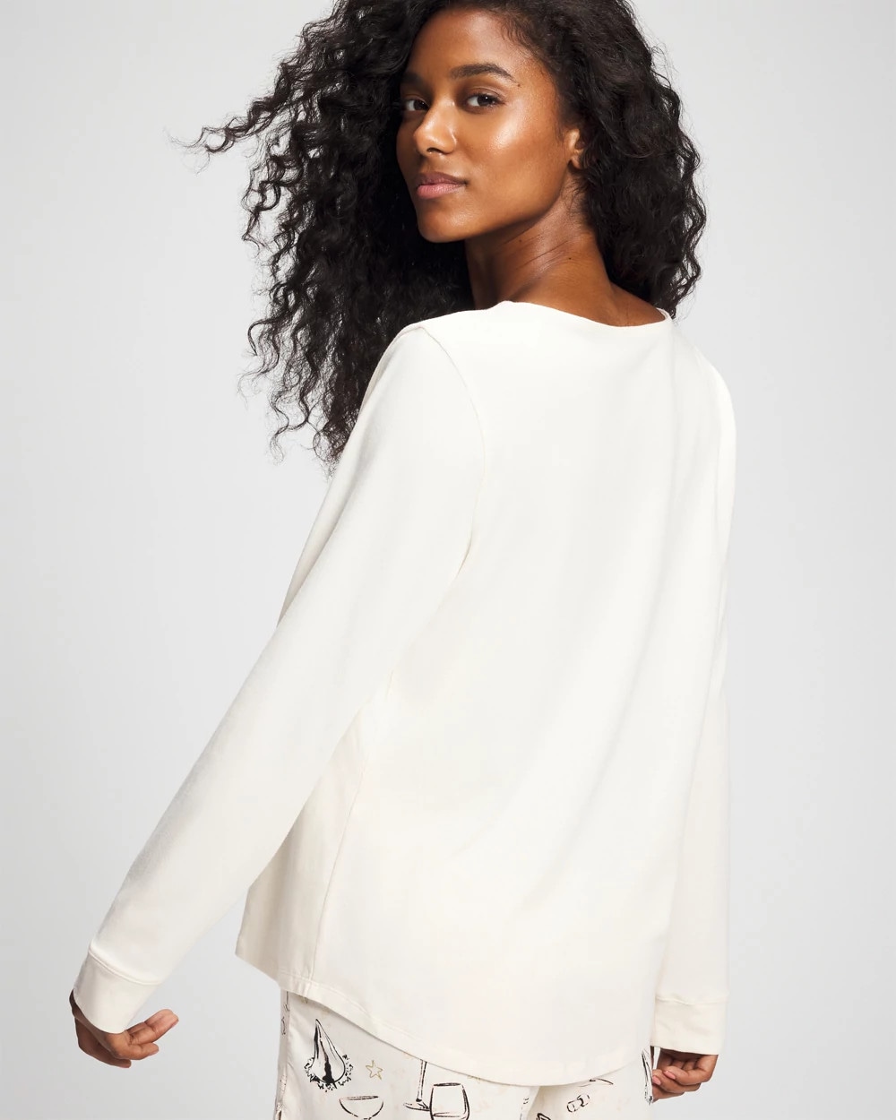 Long Sleeve Pajama Top