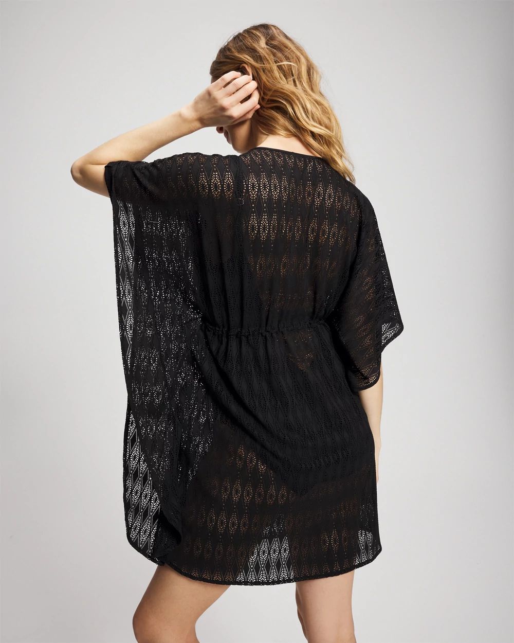 Sunkissed Crochet Chiffon Caftan click to view larger image.