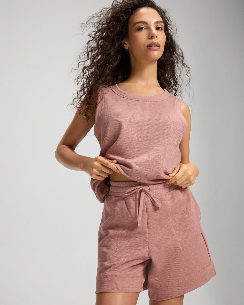 Slub French Terry Relaxed Shorts