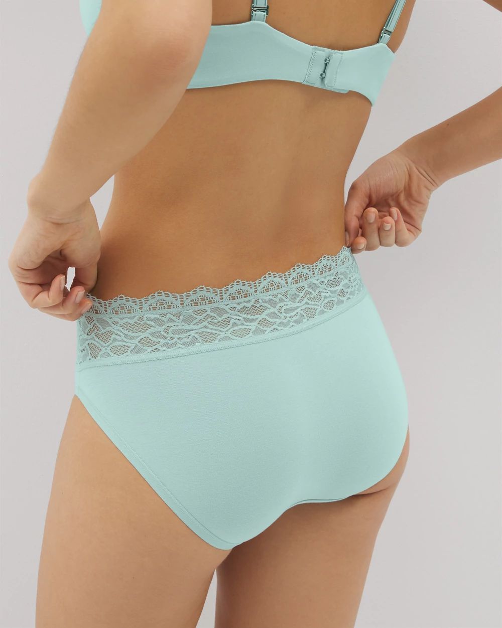 Embraceable High-Leg Panty with Enchanting Lace