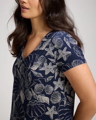 Short Sleeve Long Sleepshirt click to view larger image.