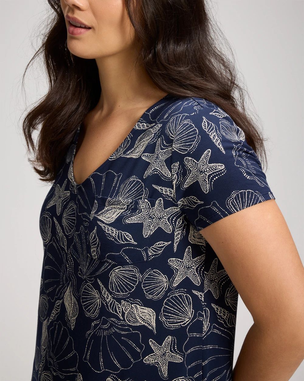 Cool Nights Short Sleeve Long Sleepshirt
