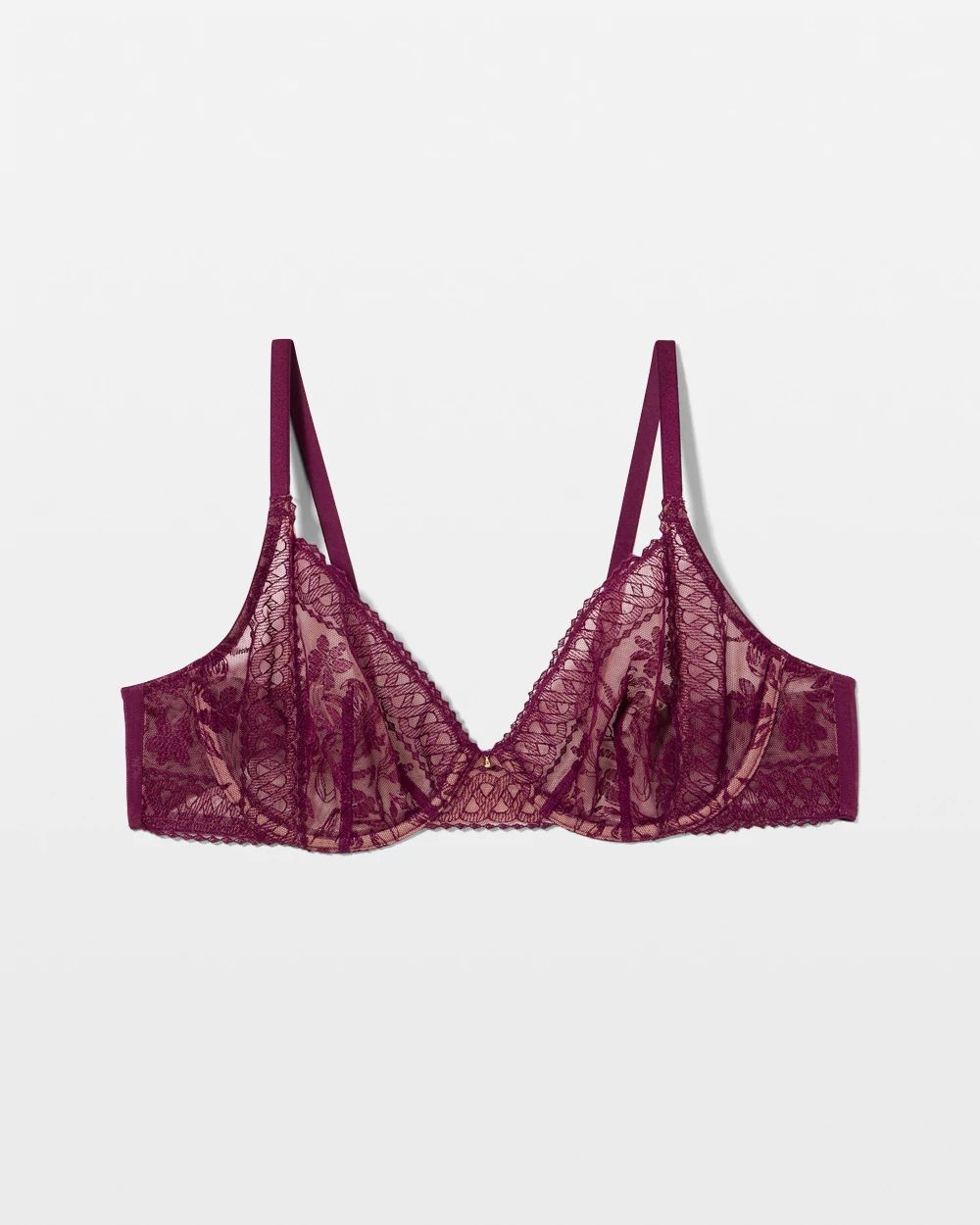 Geo Lace Unlined Perfect Coverage Bra