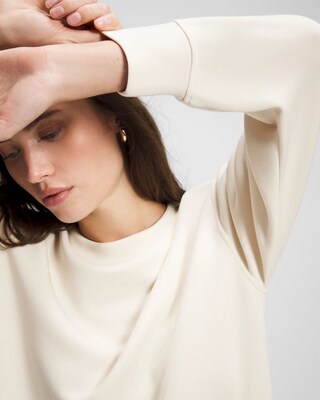 Modern Modal Crewneck Sweatshirt click to view larger image.