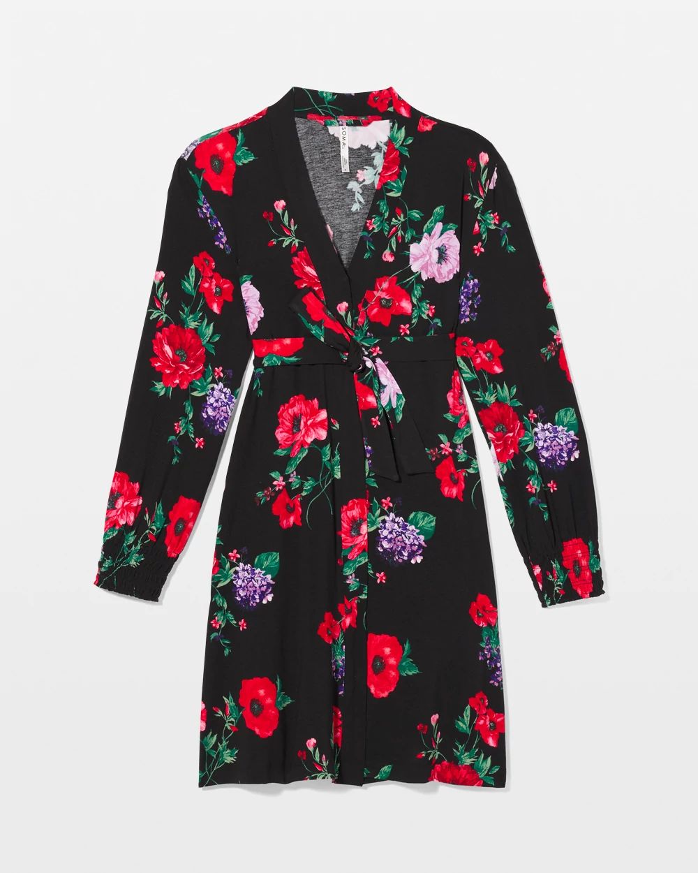Cool Nights Long-Sleeve Short Robe