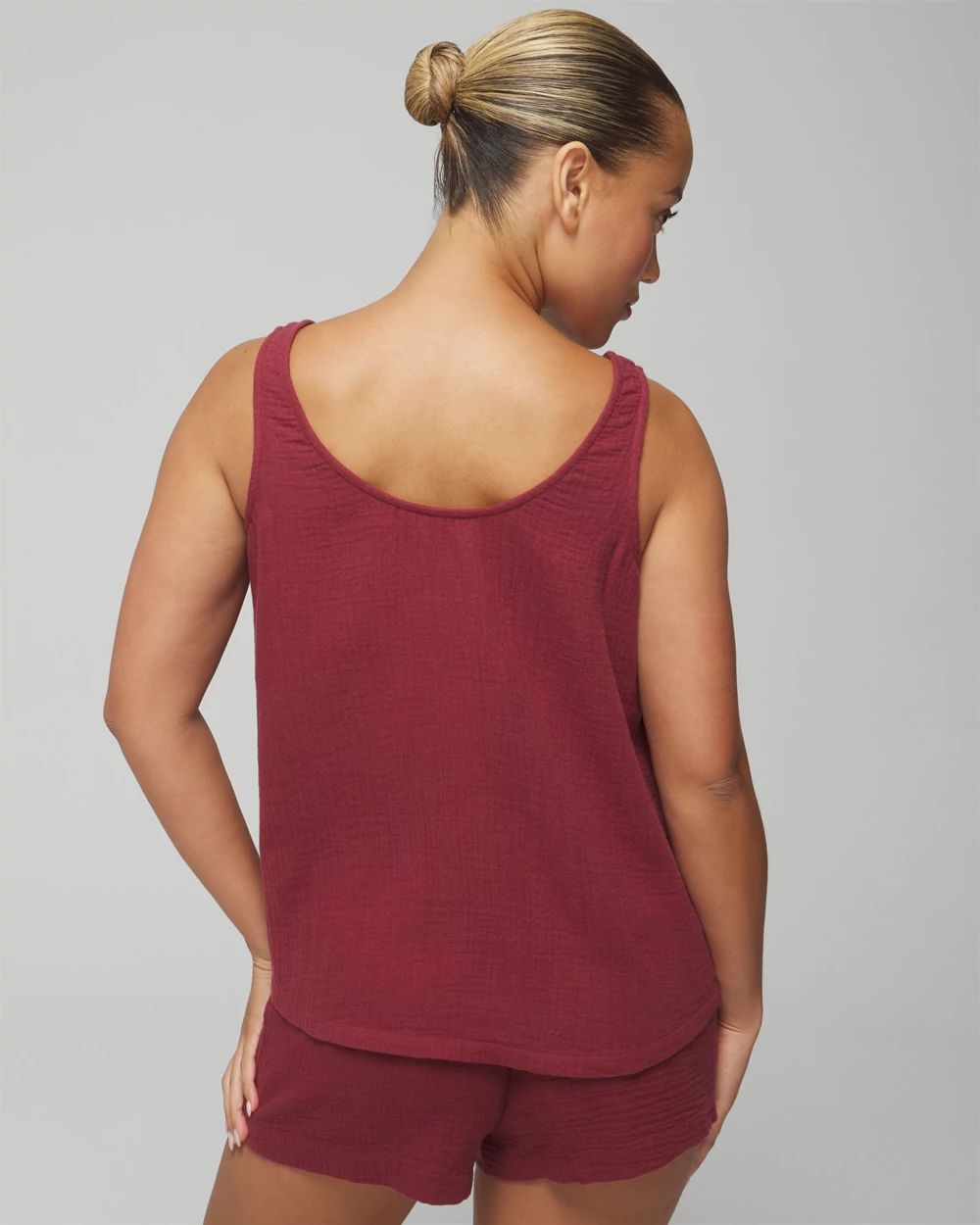 Cotton Gauze Pajama Tank