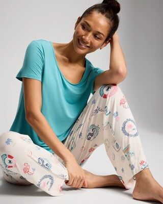 Packaged Short-Sleeve Pant Pajama Set click to view larger image.