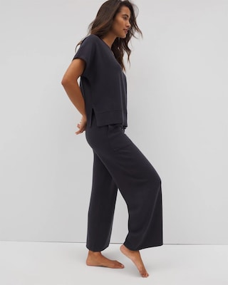Sweater Wide-Leg Crop Pant
