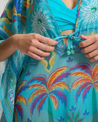 Summer Solstice Chiffon Caftan Swim Cover Up click to view larger image.