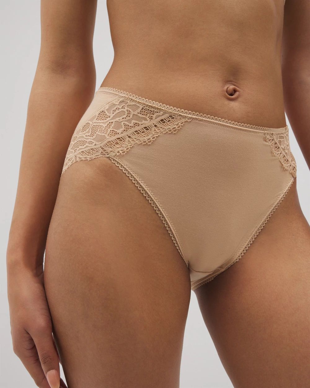 Embraceable High-Leg Panty with Enchanting Lace
