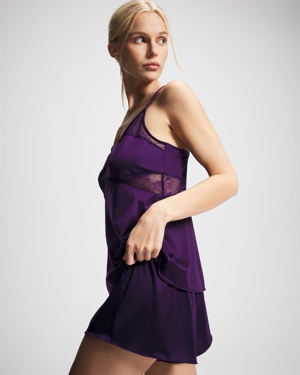 Stretch Luster Knit Pajama Short