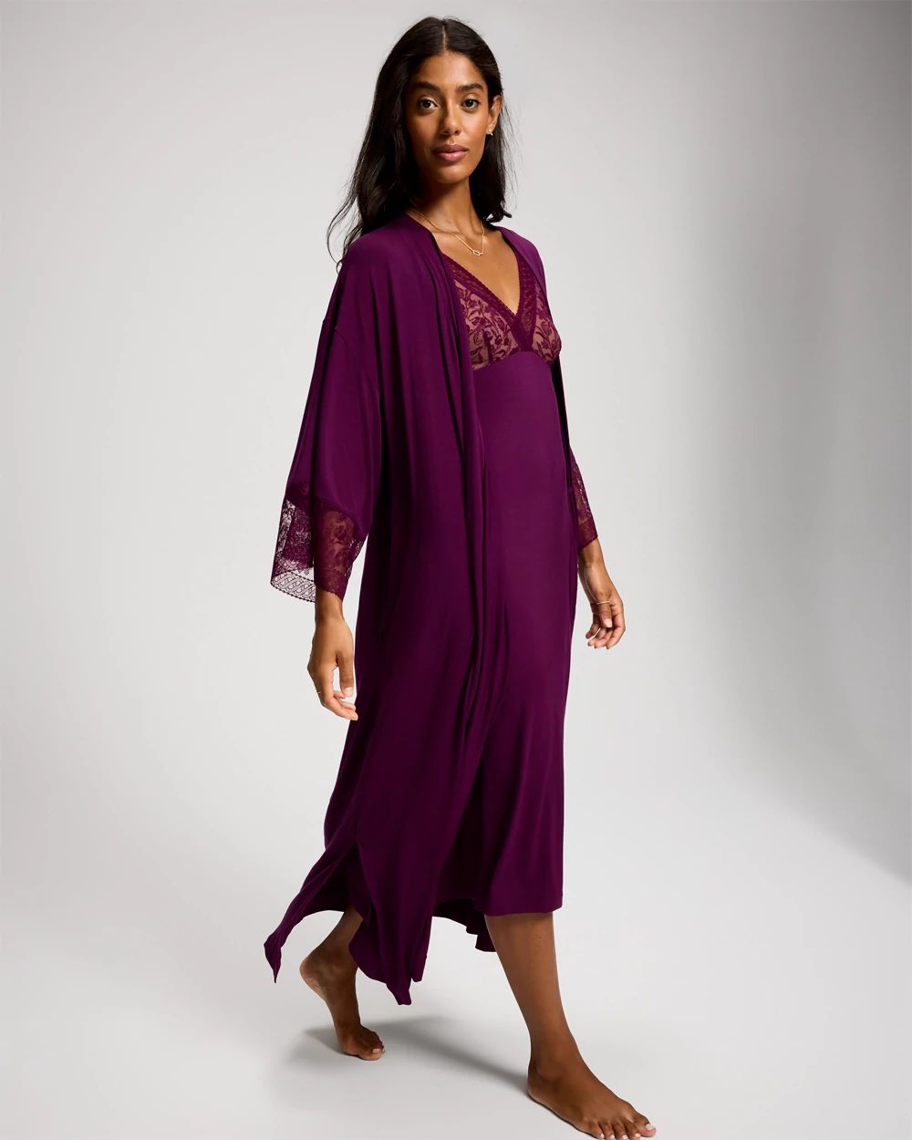 Geo Lace Midi Robe click to view larger image.