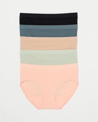 Rib Hipster Panty 5 Pack