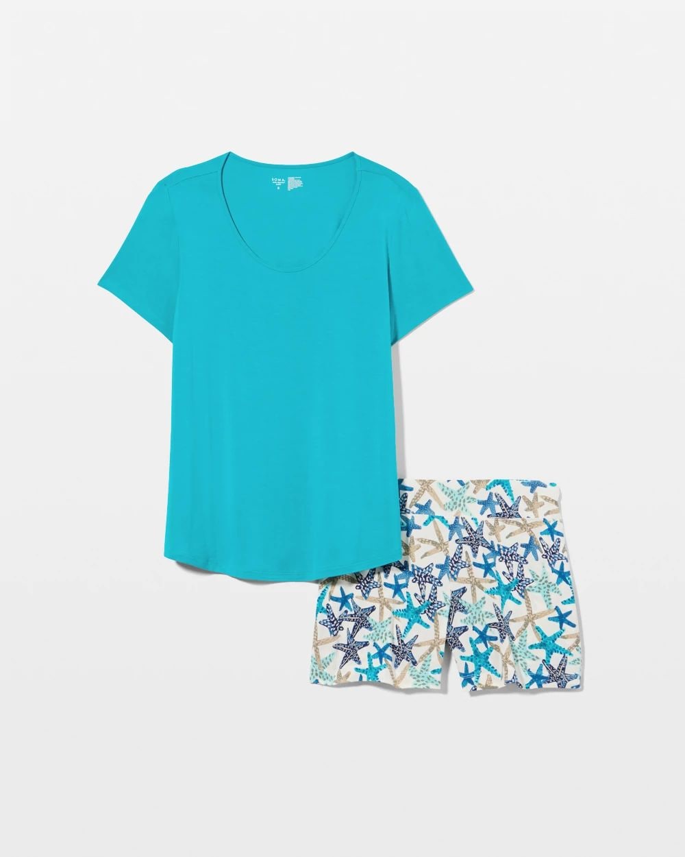 Cool Nights Short Sleeve and Short Pajama Set