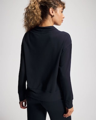 Ultrasoft Fleece Relaxed Funnel Neck Sweatshirt click to view larger image.