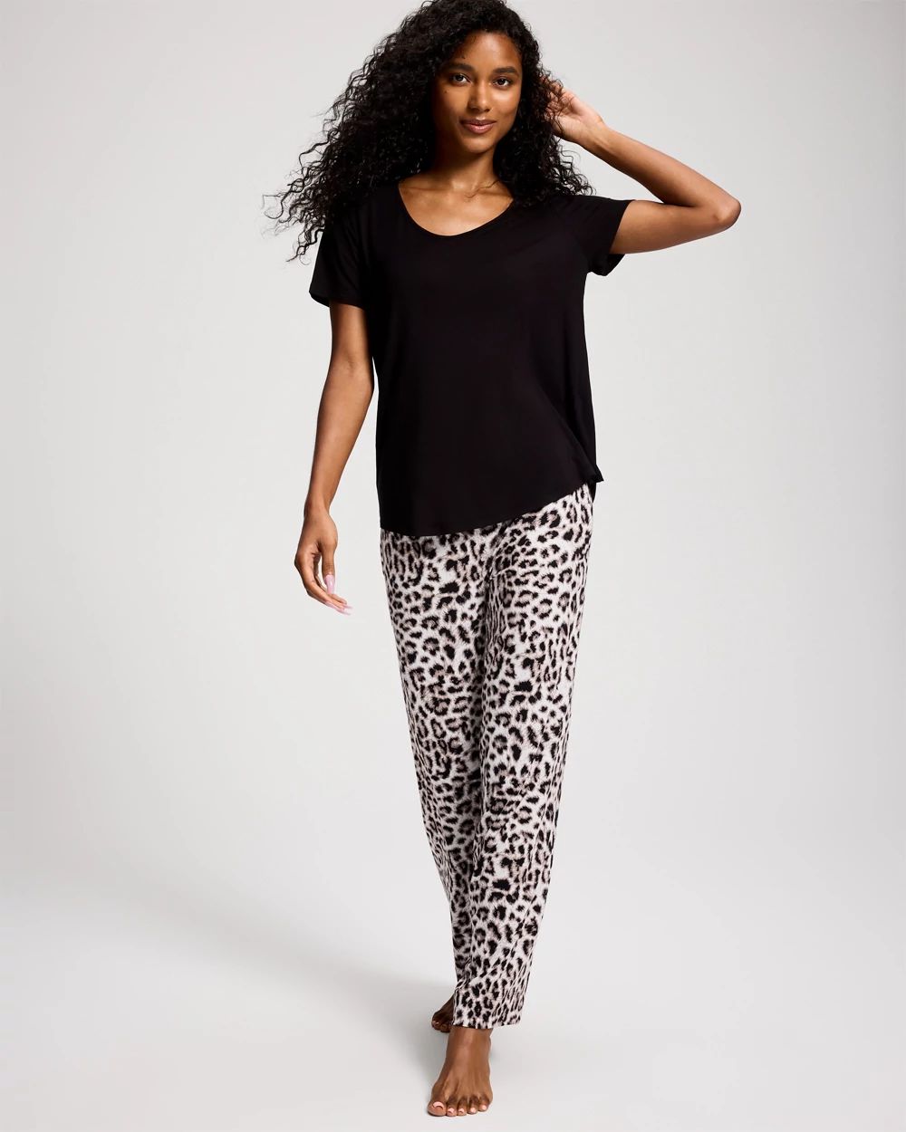 Cool Nights Packaged Short-Sleeve Pant Pajama Set