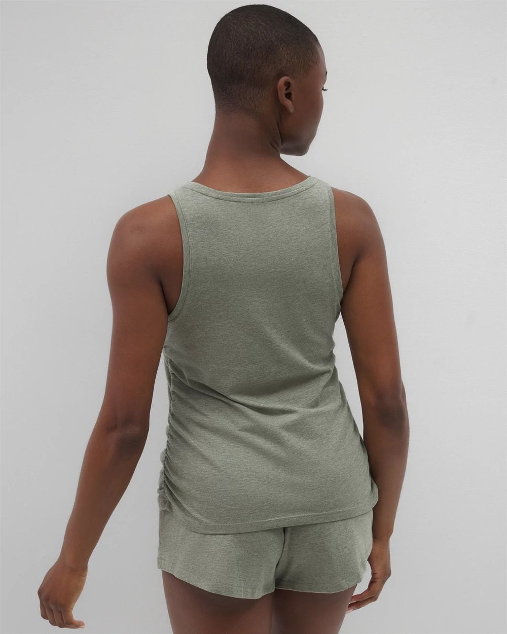 Most Loved Cotton Ruched Pajama Tank