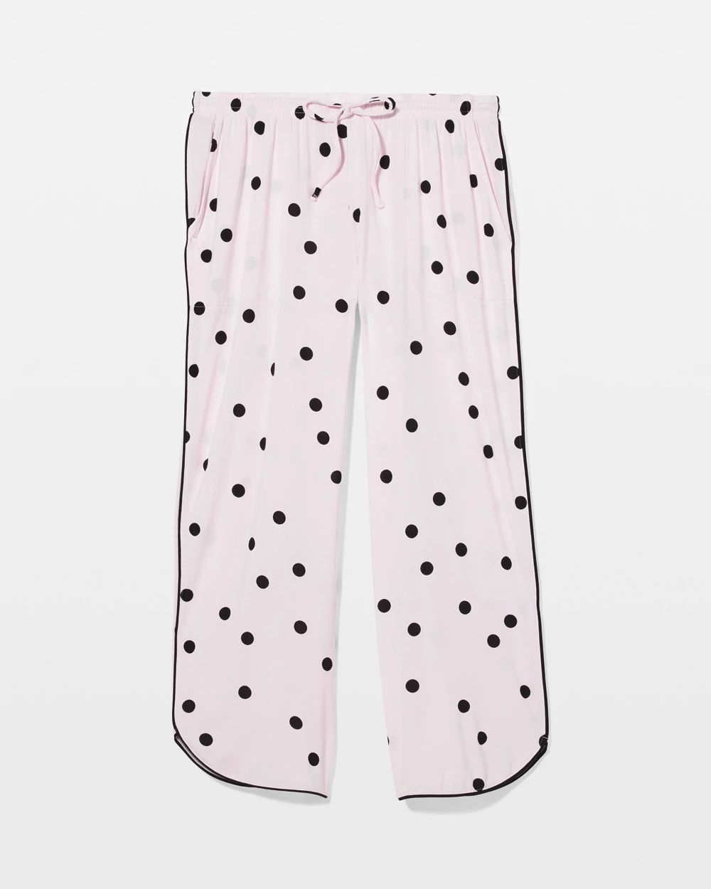 Cool Nights Piped Crop Pajama Pants