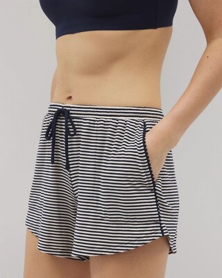 Pom Trim Pajama Short click to view larger image.