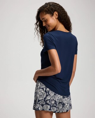 Short Sleeve and Short Pajama Set click to view larger image.