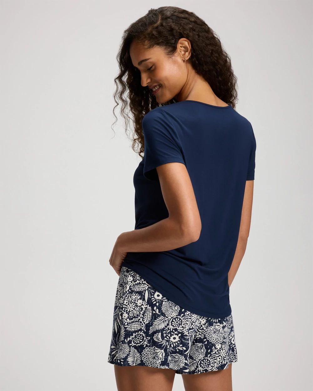 Cool Nights Short Sleeve and Short Pajama Set