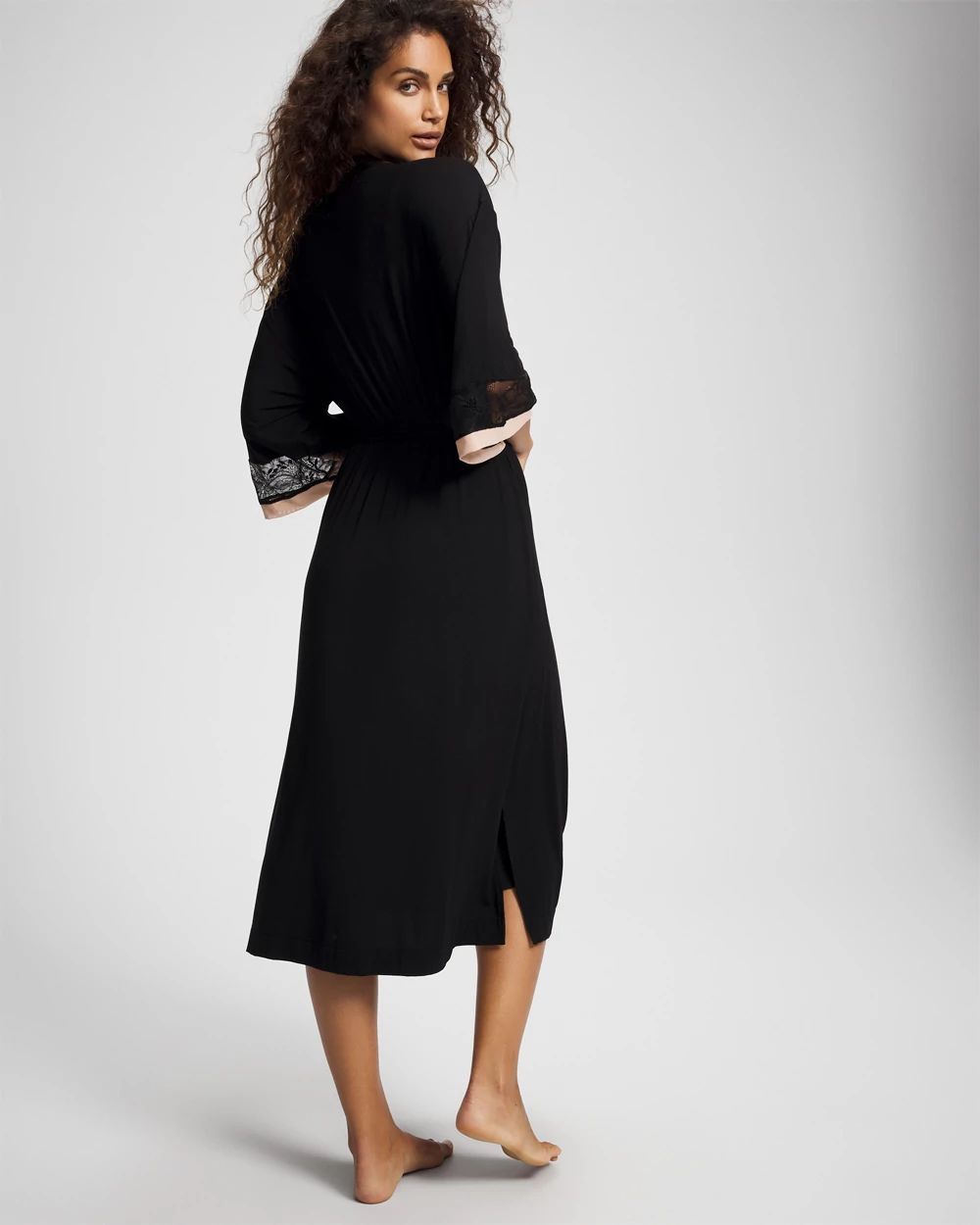 Cool Nights Lace Midi Robe