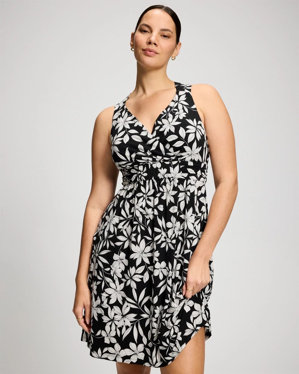 Soft Jersey Cross Back Strap Bra Dress