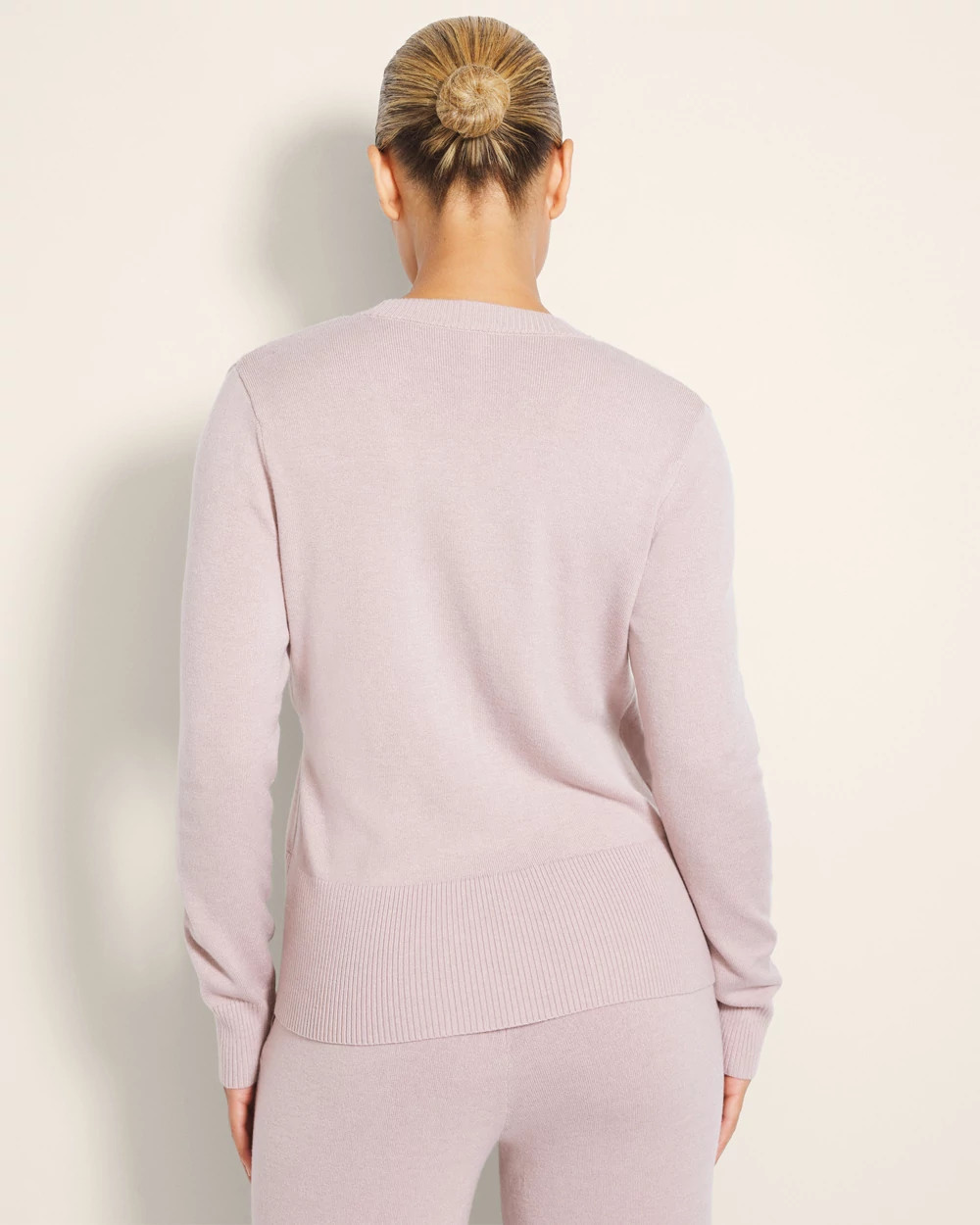 Long-Sleeve Surplice Sweater