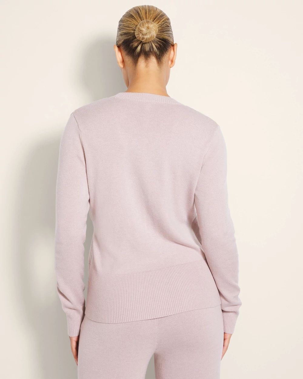 Long-Sleeve Surplice Sweater