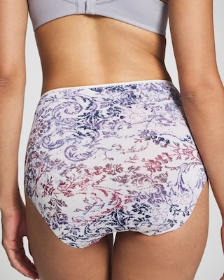 High-Waist Brief Panty with Lace click to view larger image.