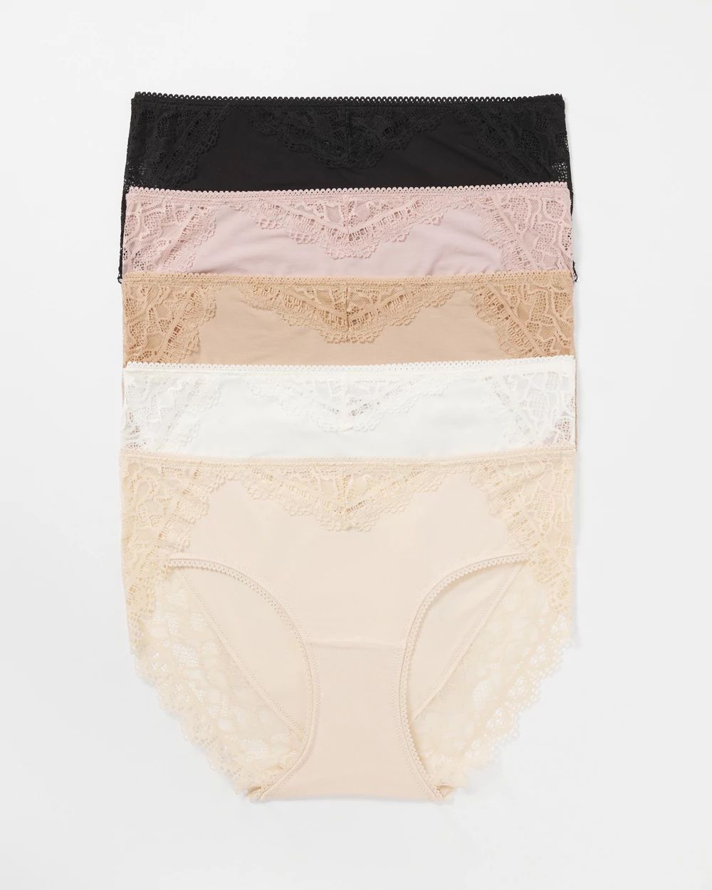 Embraceable Lace Hipster 5 Pack