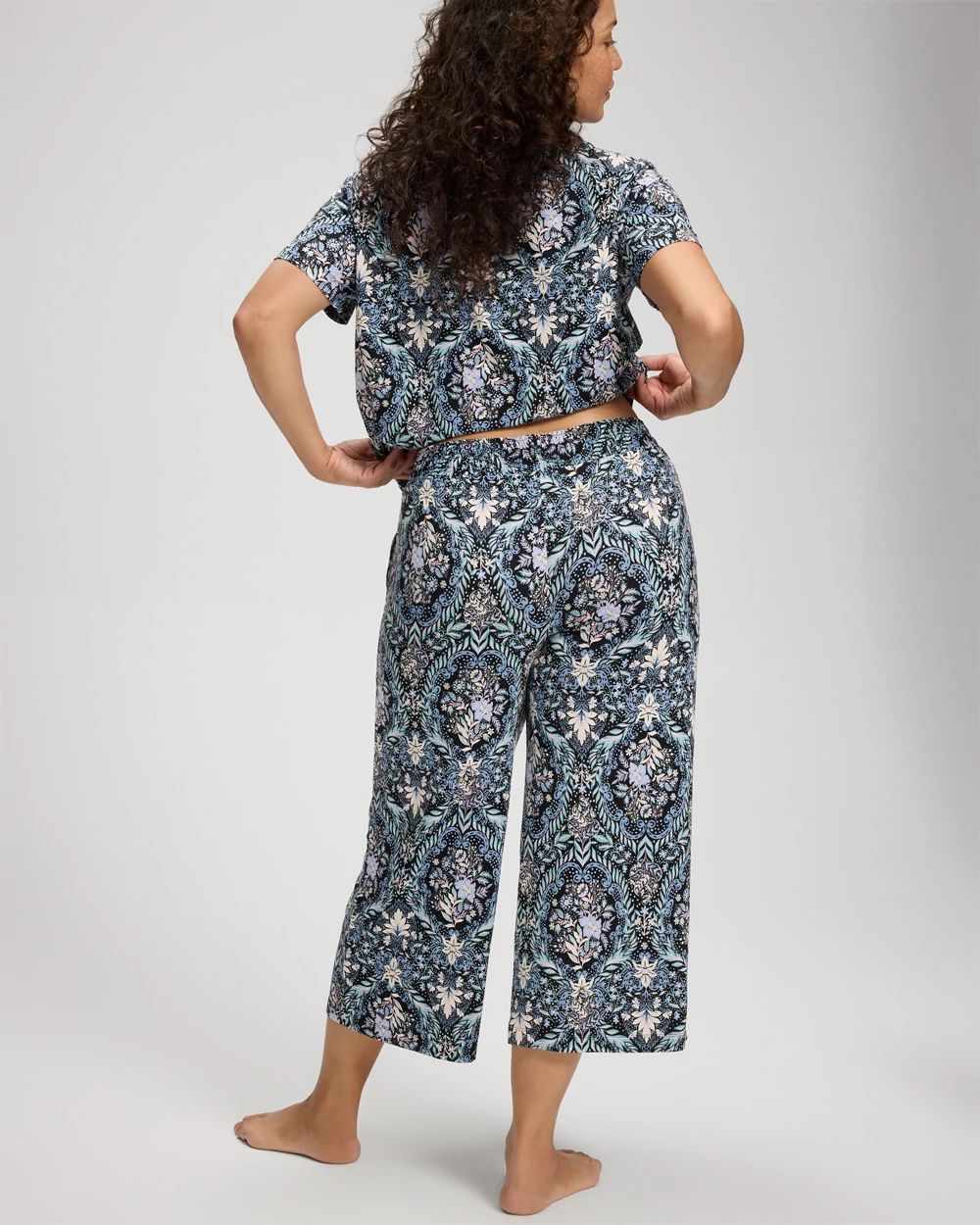 Cool Nights Cropped Pajama Pants