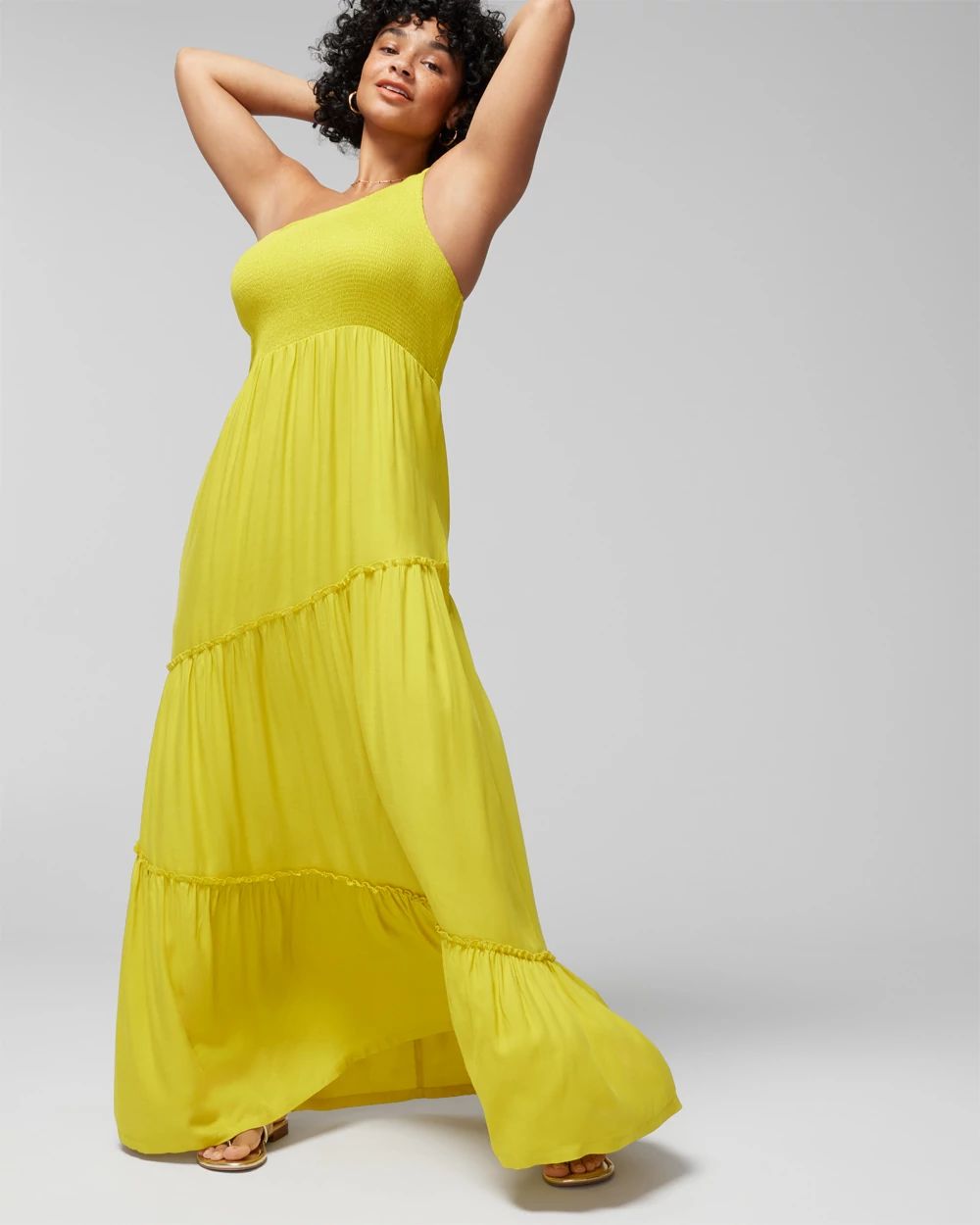 One Shoulder Maxi Bra Dress