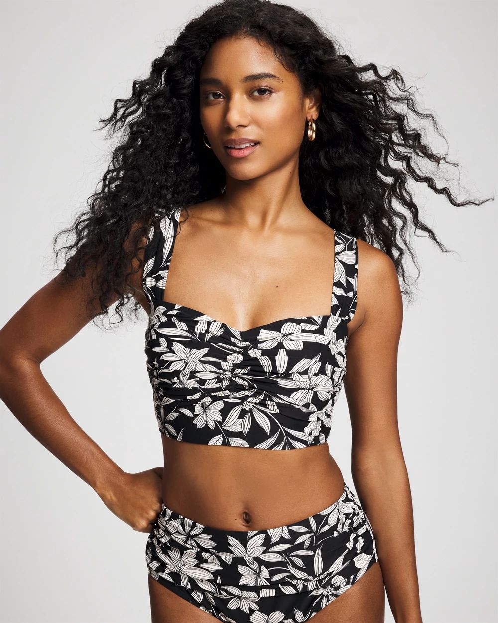 Soma Swim Longline Ruched Bikini Top