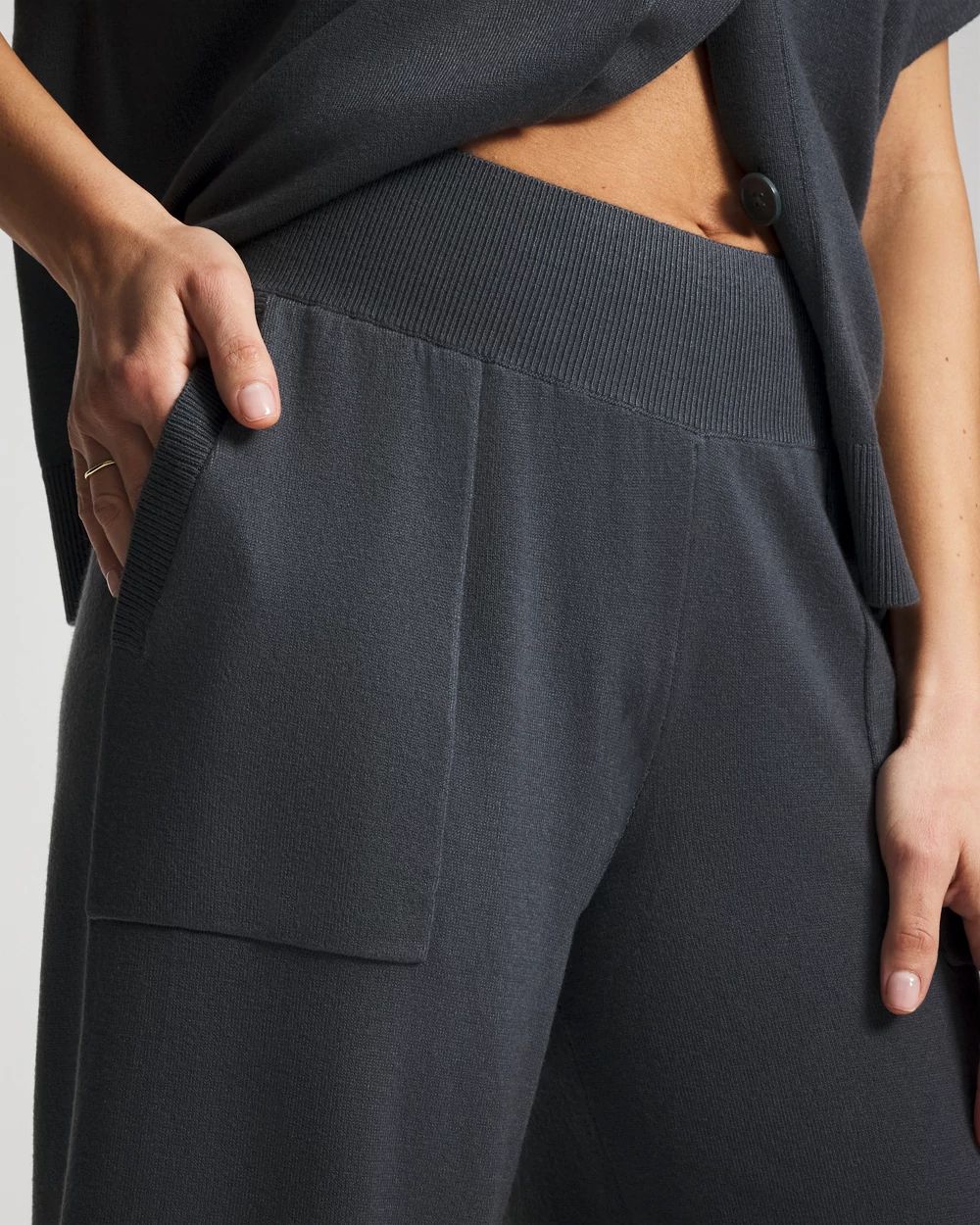 24/7 by Soma Recycled Yarn Wide Leg Crop Pants