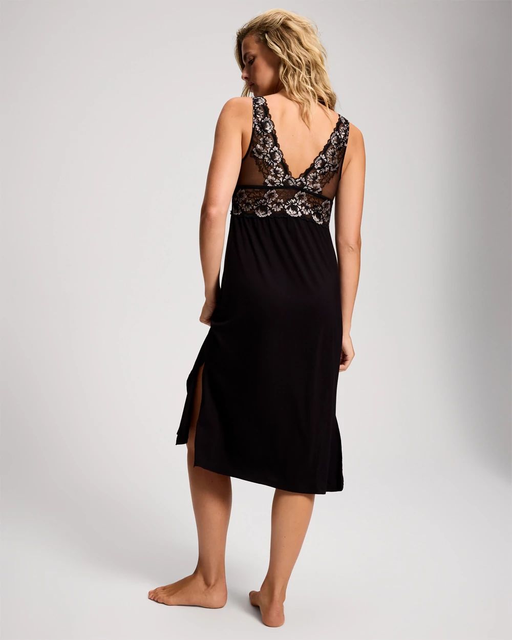 Romantic Lace Chemise with Shelf Bra click to view larger image.