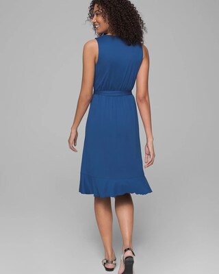 Double Lined Ruffle Trim Dress