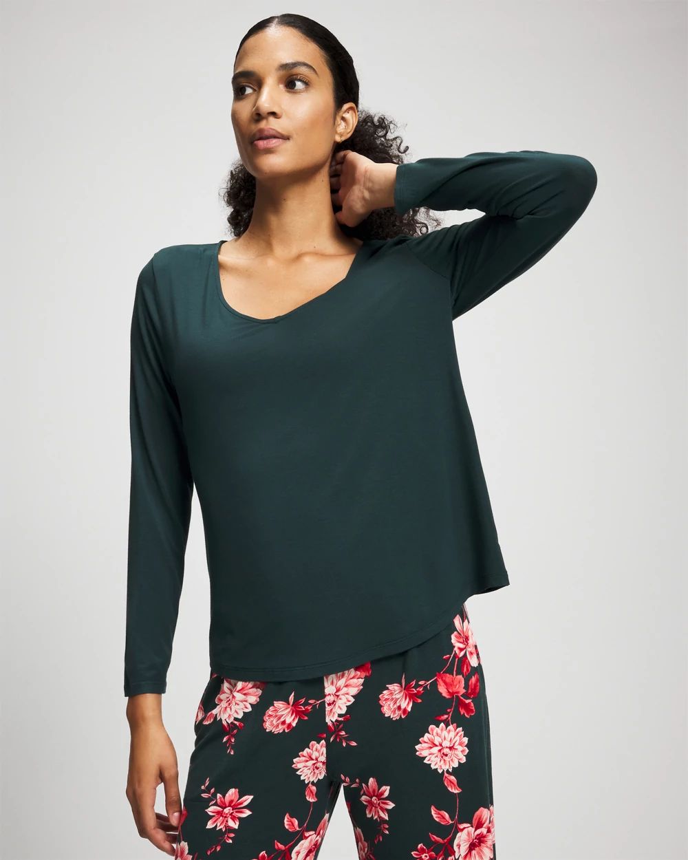 Classic Long Sleeve Pajama Top