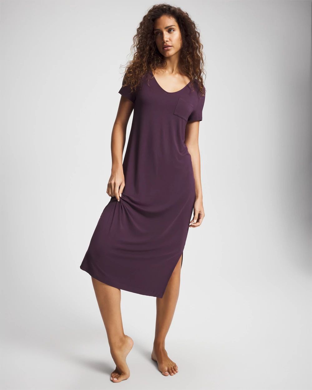 Cool Nights Short Sleeve Long Sleepshirt